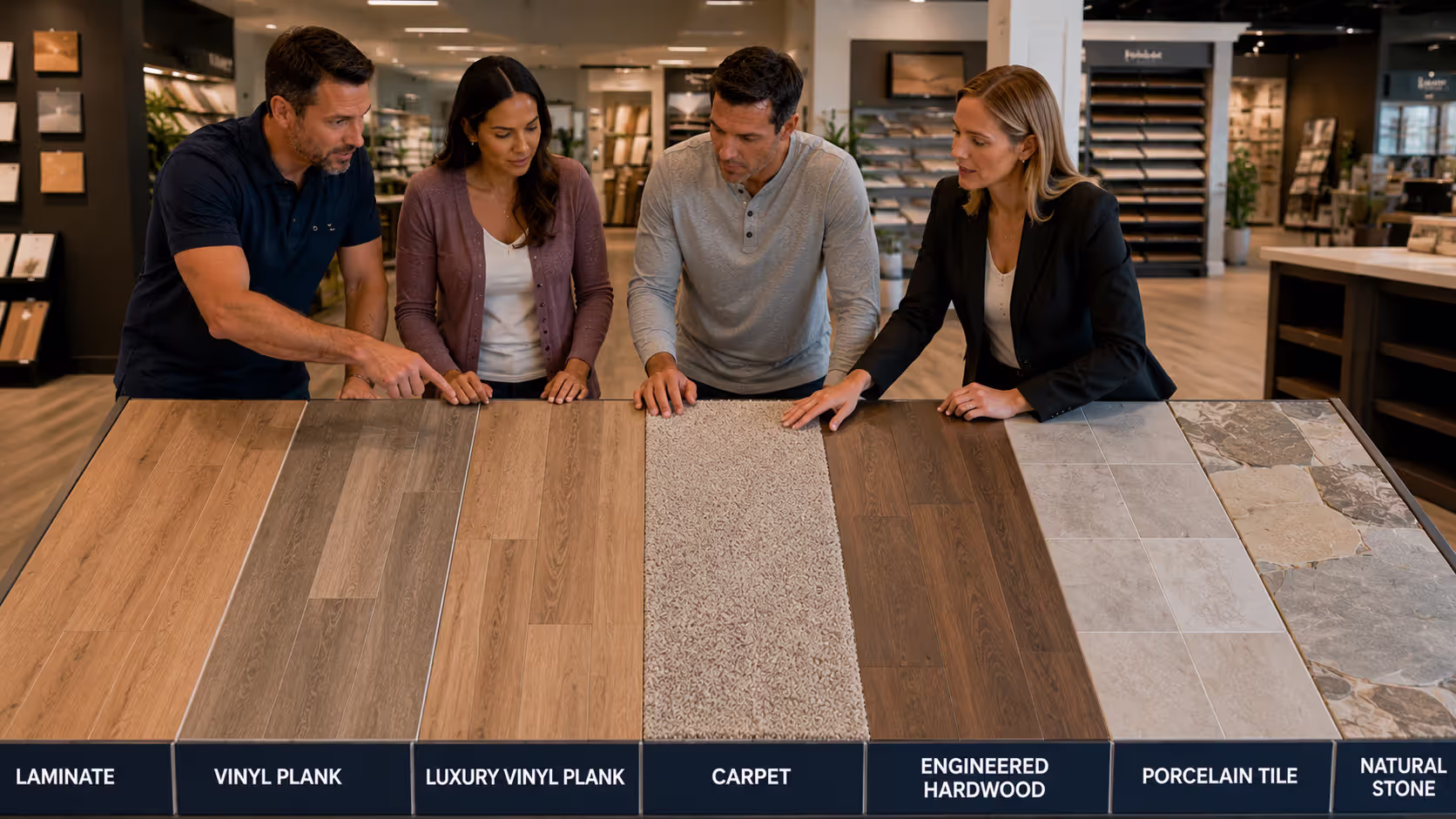 Compare Flooring Materials Side by Side