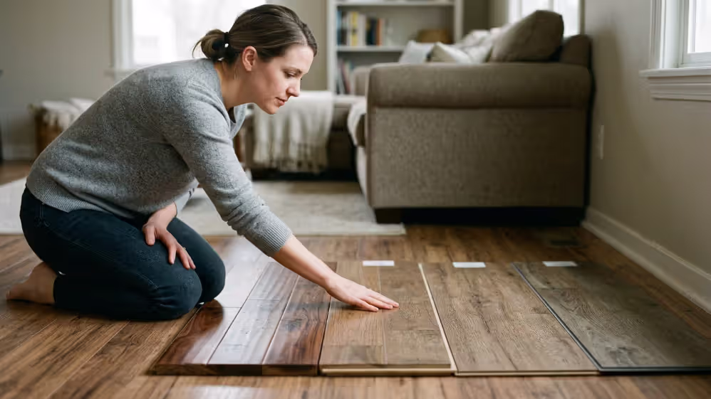 Comparison of hardwood, engineered wood, laminate, and luxury vinyl flooring