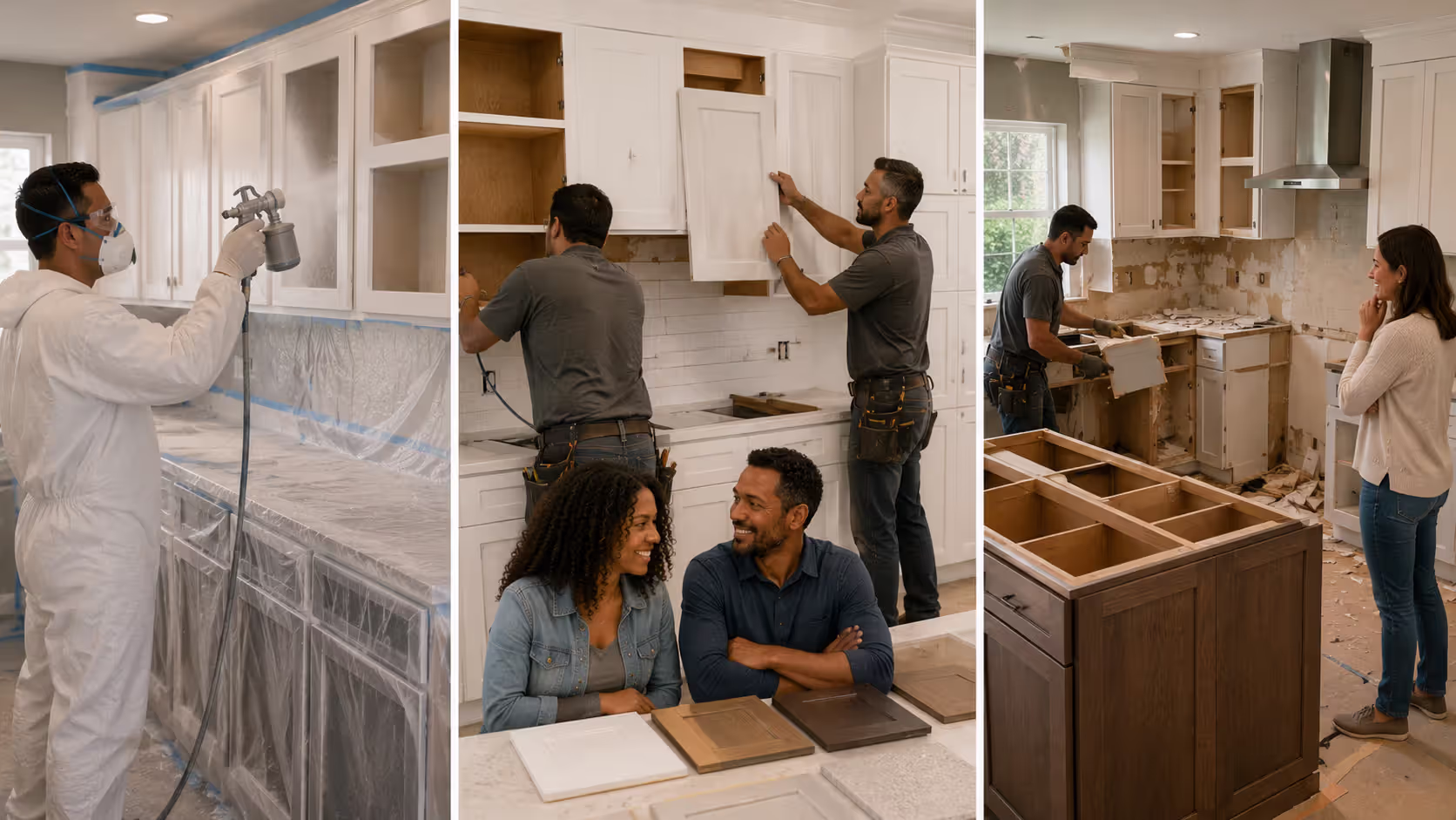 Painting vs Refacing vs Replacing Kitchen Cabinets